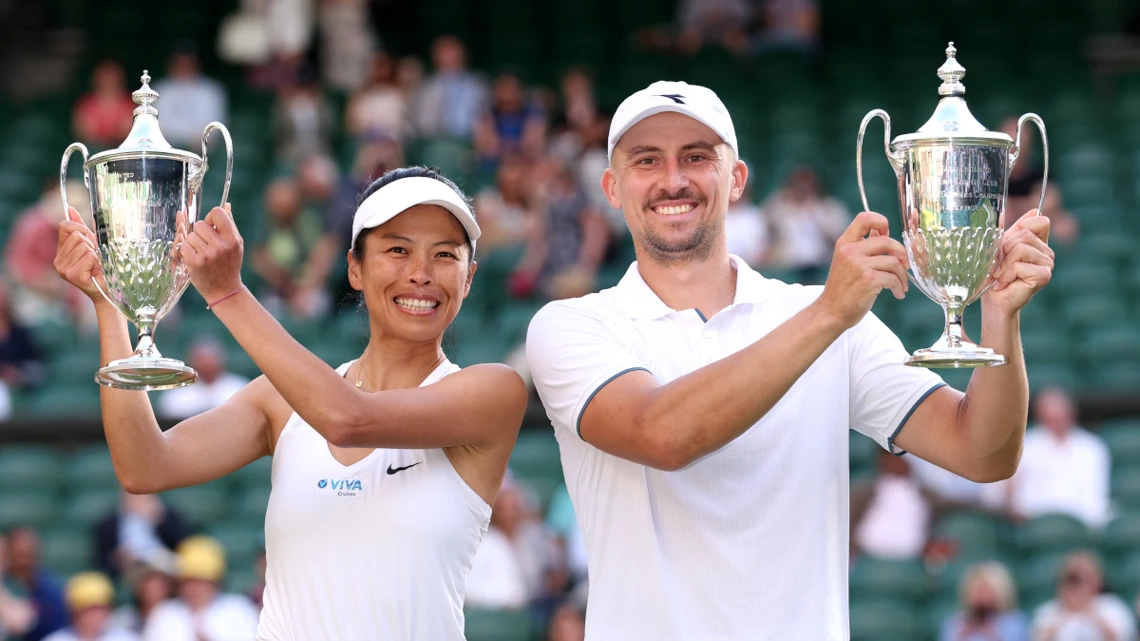 Hsieh, Zielinski win Wimbledon mixed doubles title for second major of