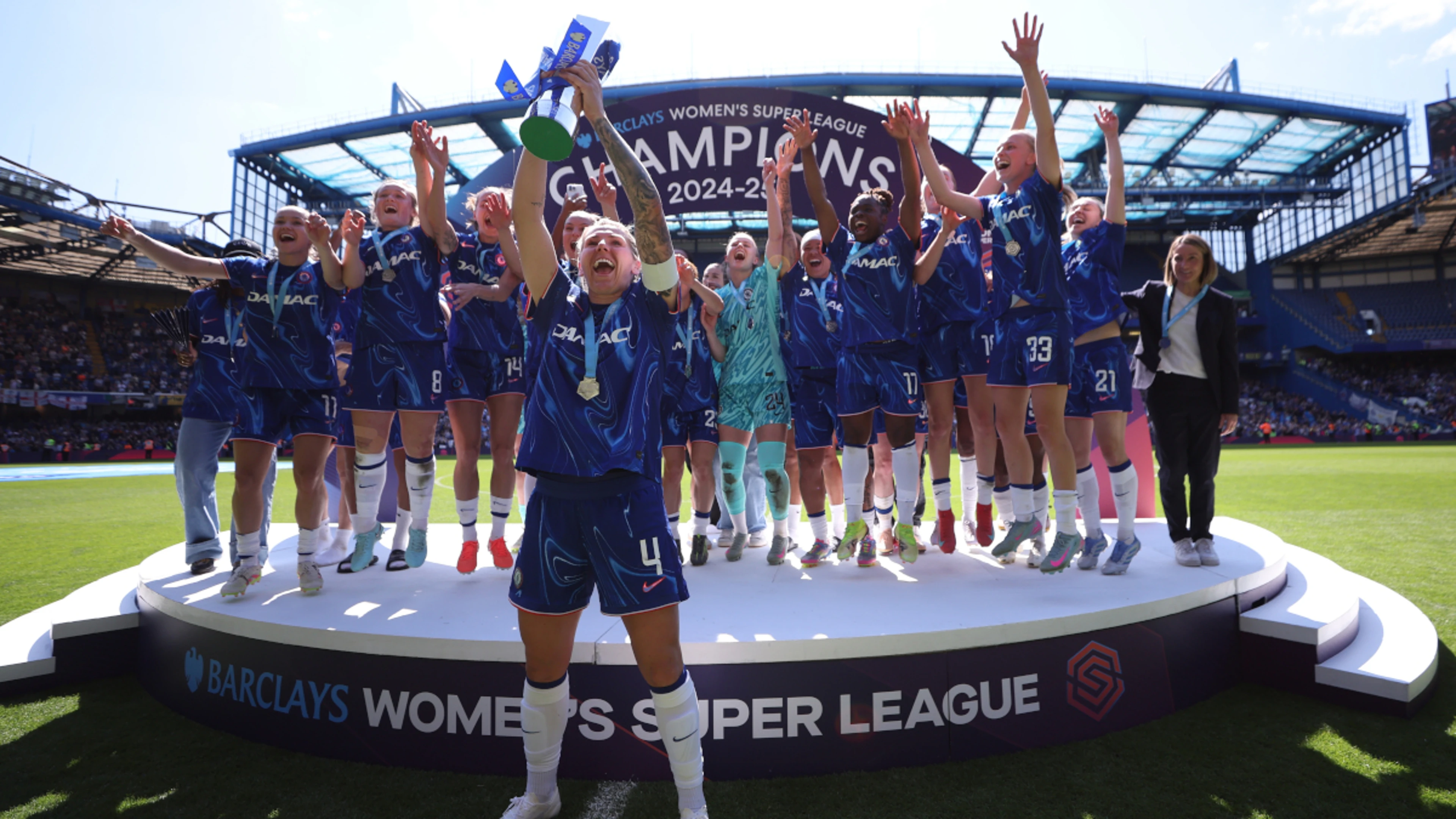Champions Chelsea finish WSL season unbeaten
