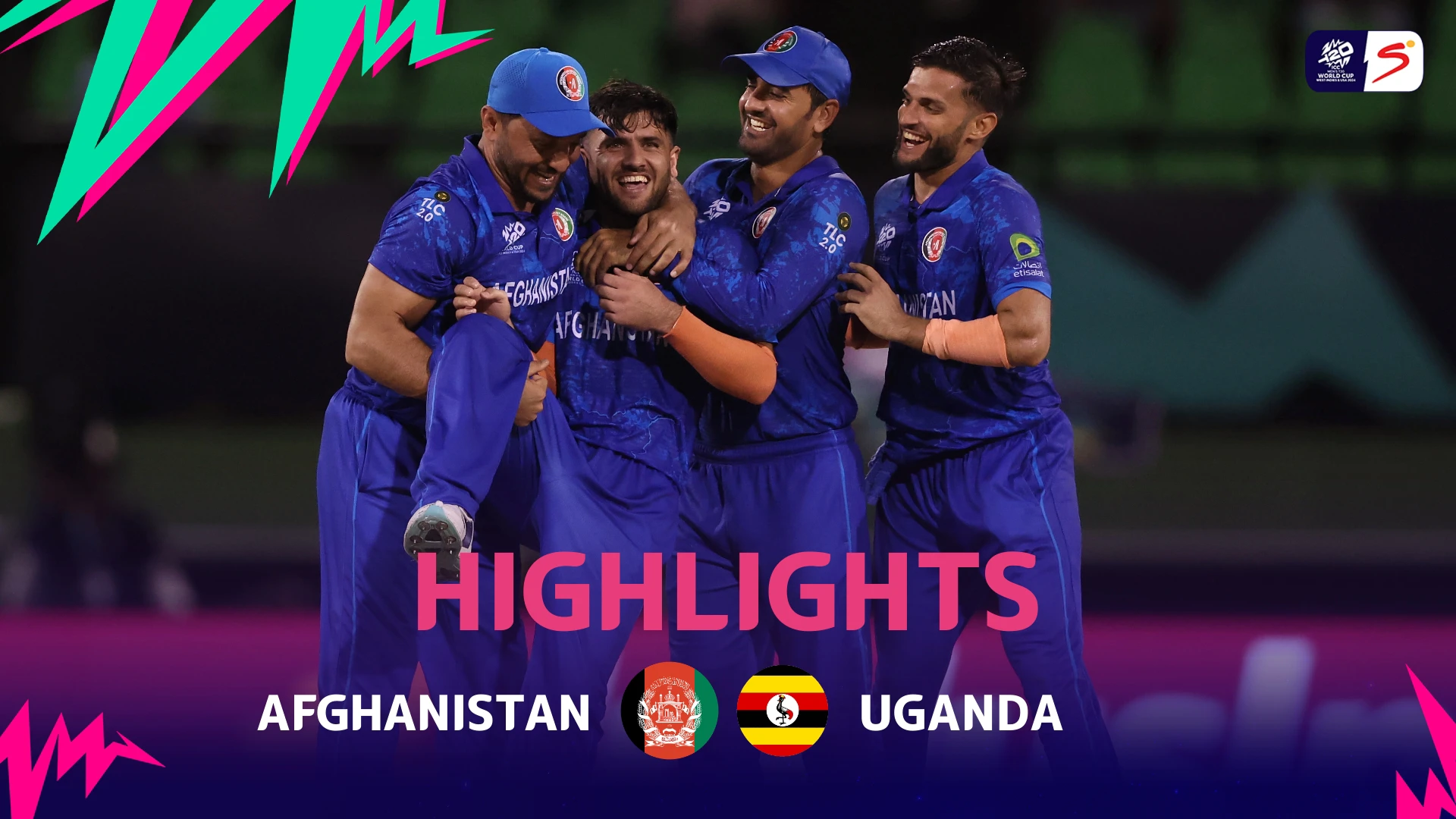 Afghanistan v Uganda | Match Highlights | ICC T20 World Cup Group C