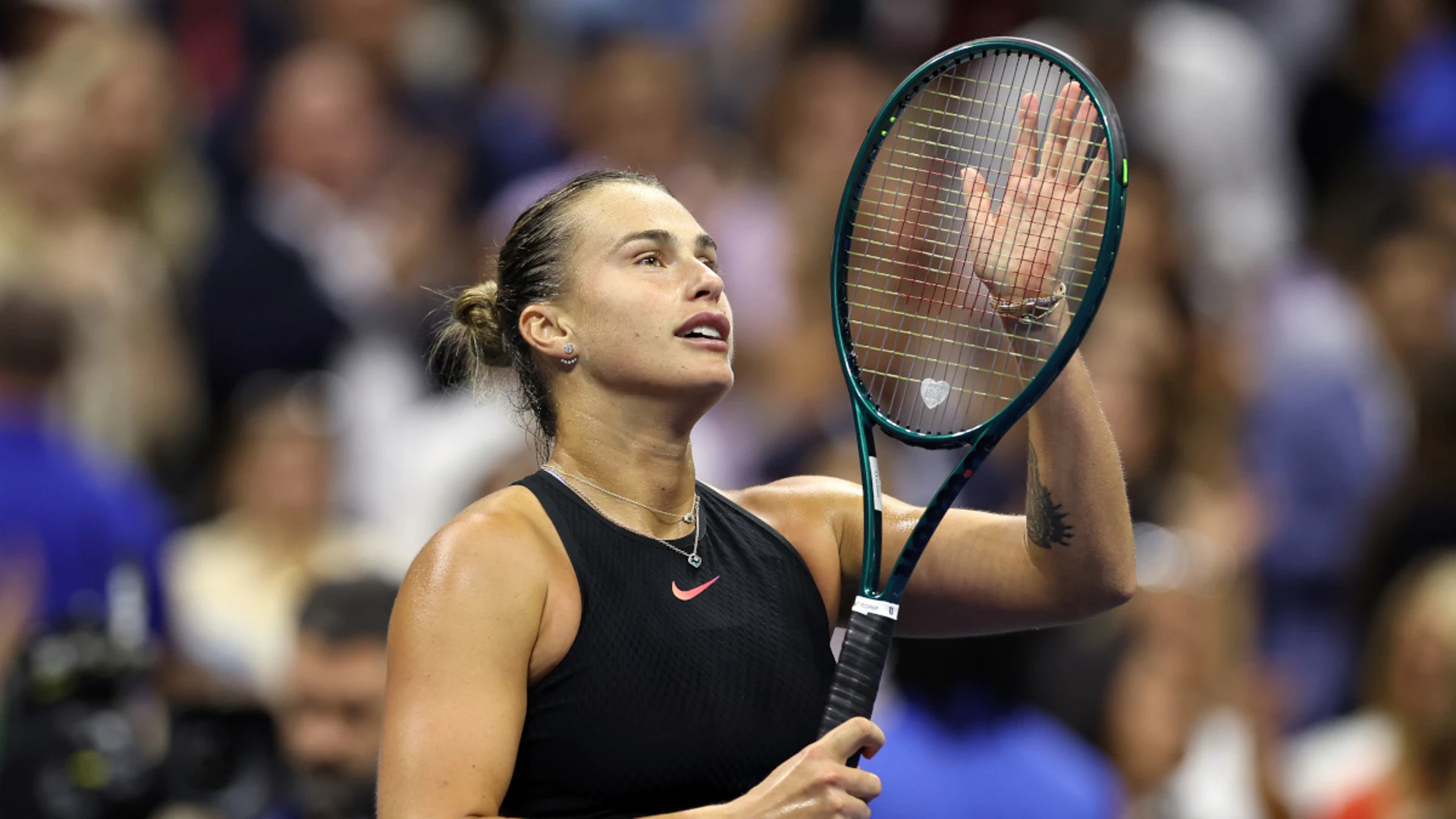 Sabalenka beats Navarro and crowd to reach second successive final