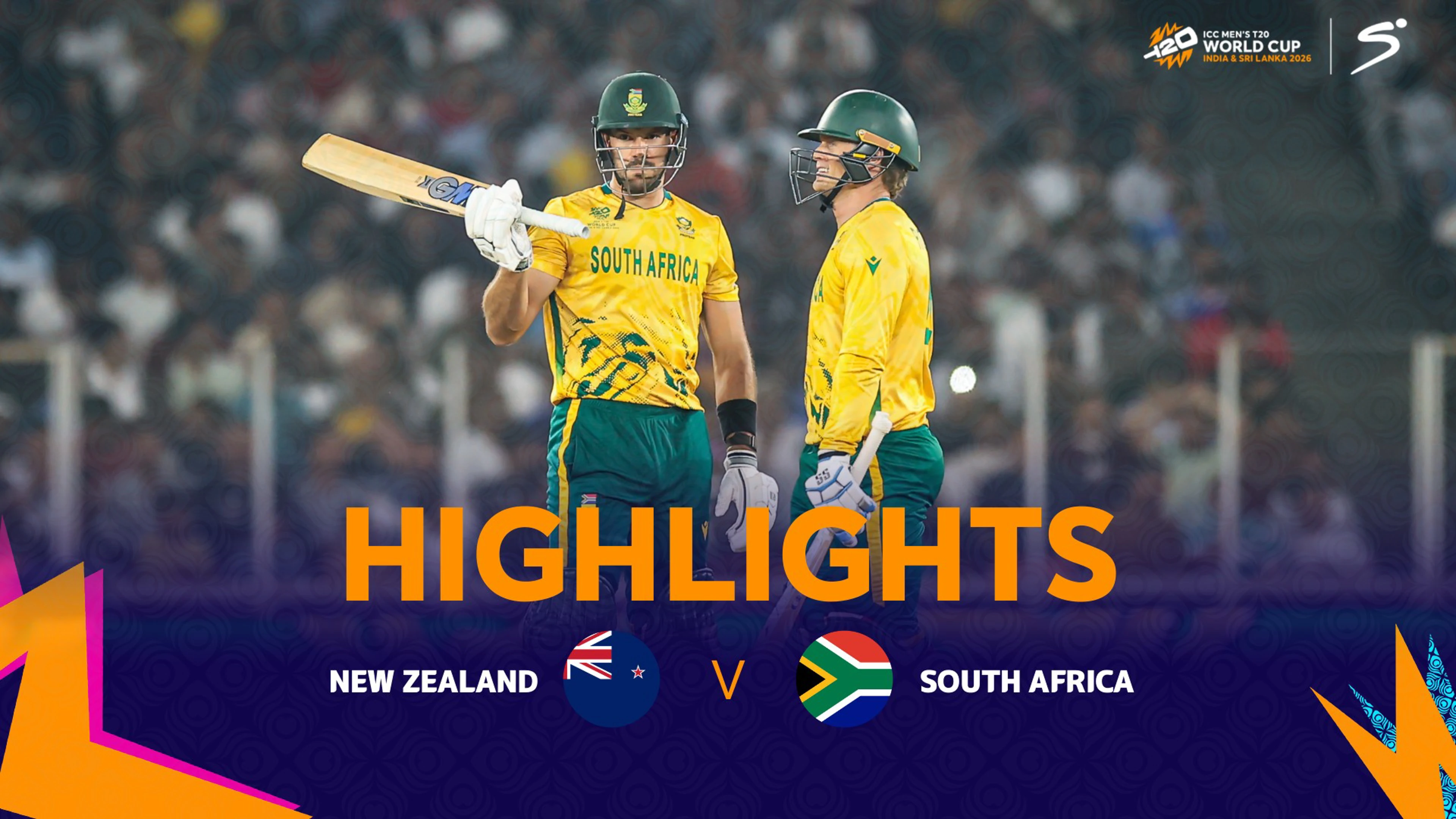 New Zealand v South Africa | Match Highlights | ICC T20 World Cup Group D