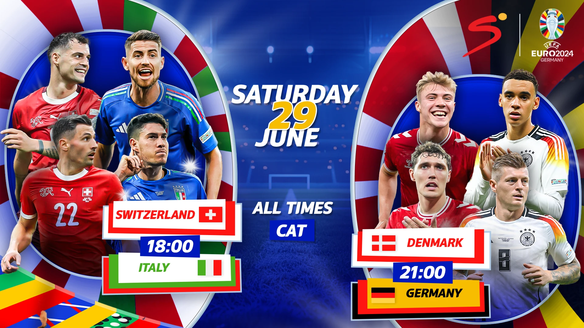 EURO 2024 daily preview 29 June: What to look out for on Saturday