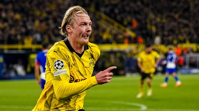 Julian Brandt Scores | Borussia Dortmund V Atletico Madrid | QF 2nd Leg ...