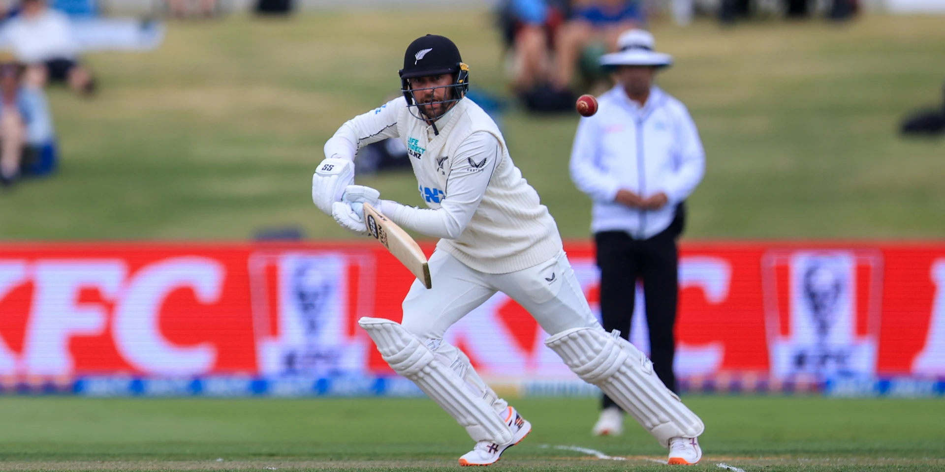Conway falls for 227 as New Zealand pass 500 in West Indies Test