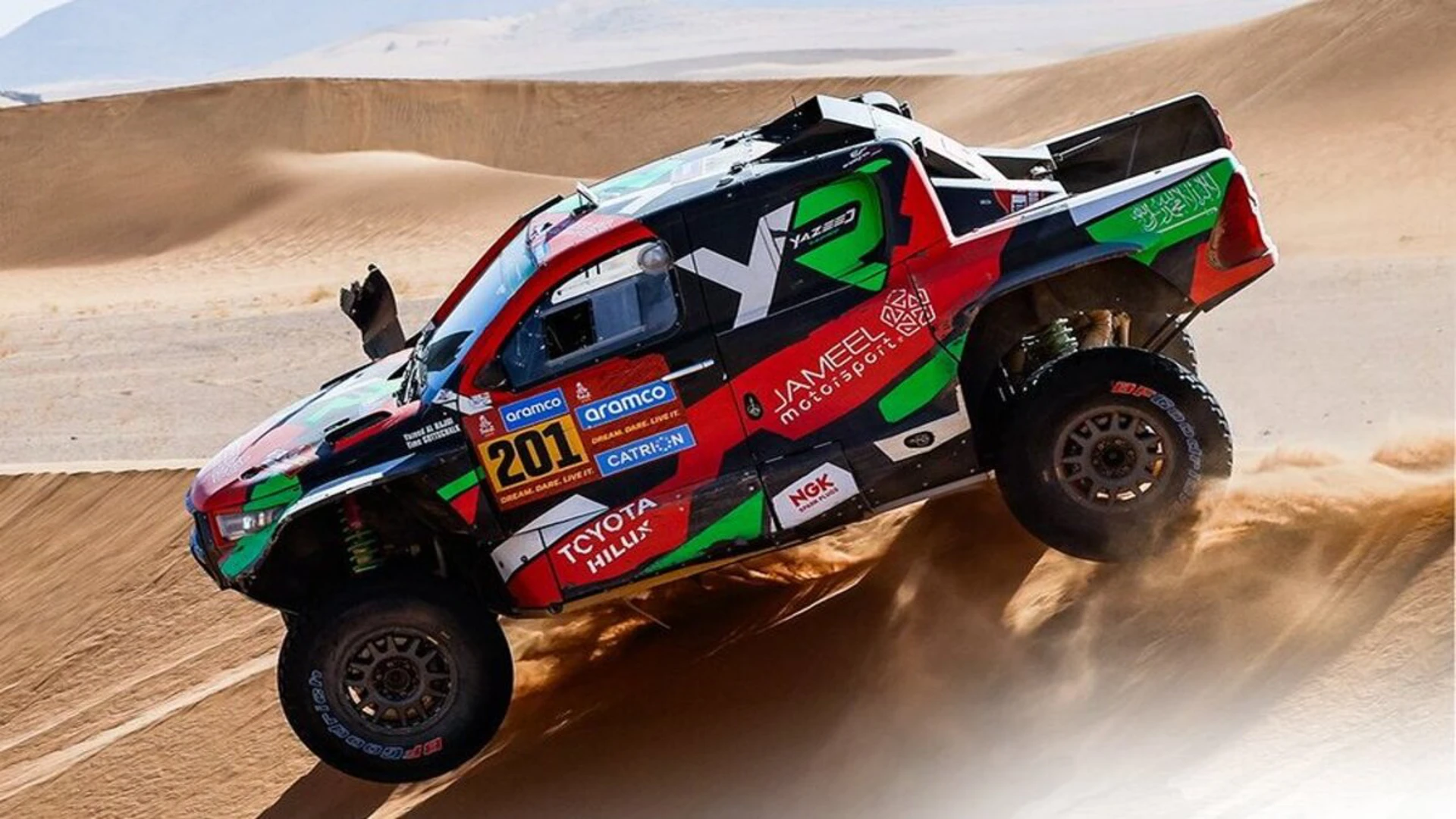 Al Rajhi leads marathon Dakar stage as big names hit trouble