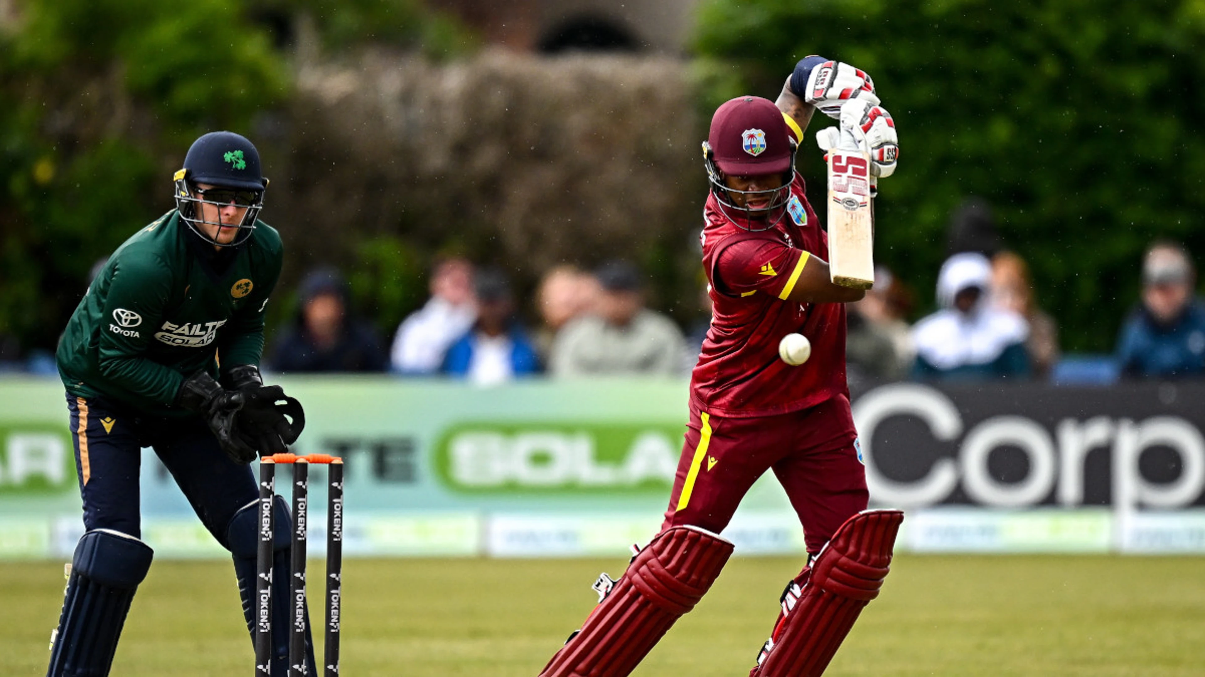 Carty century sets up West Indies' series-levelling win against Ireland