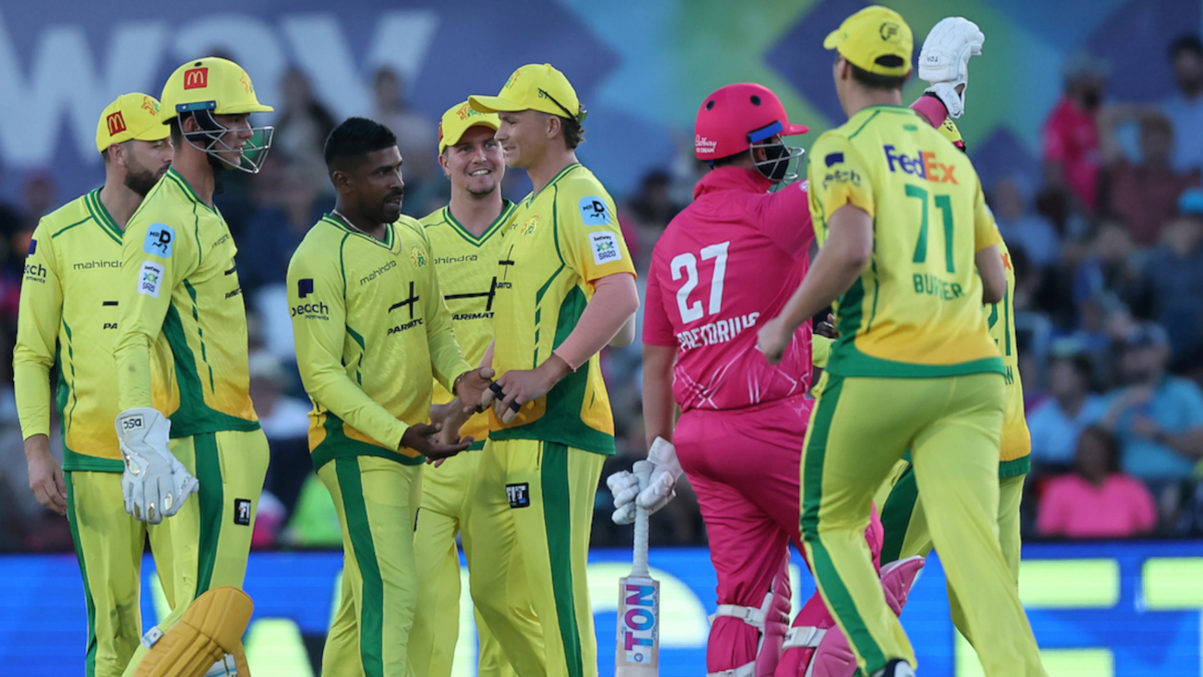 Du Plooy, bowlers lead Super Kings into SA20 playoffs