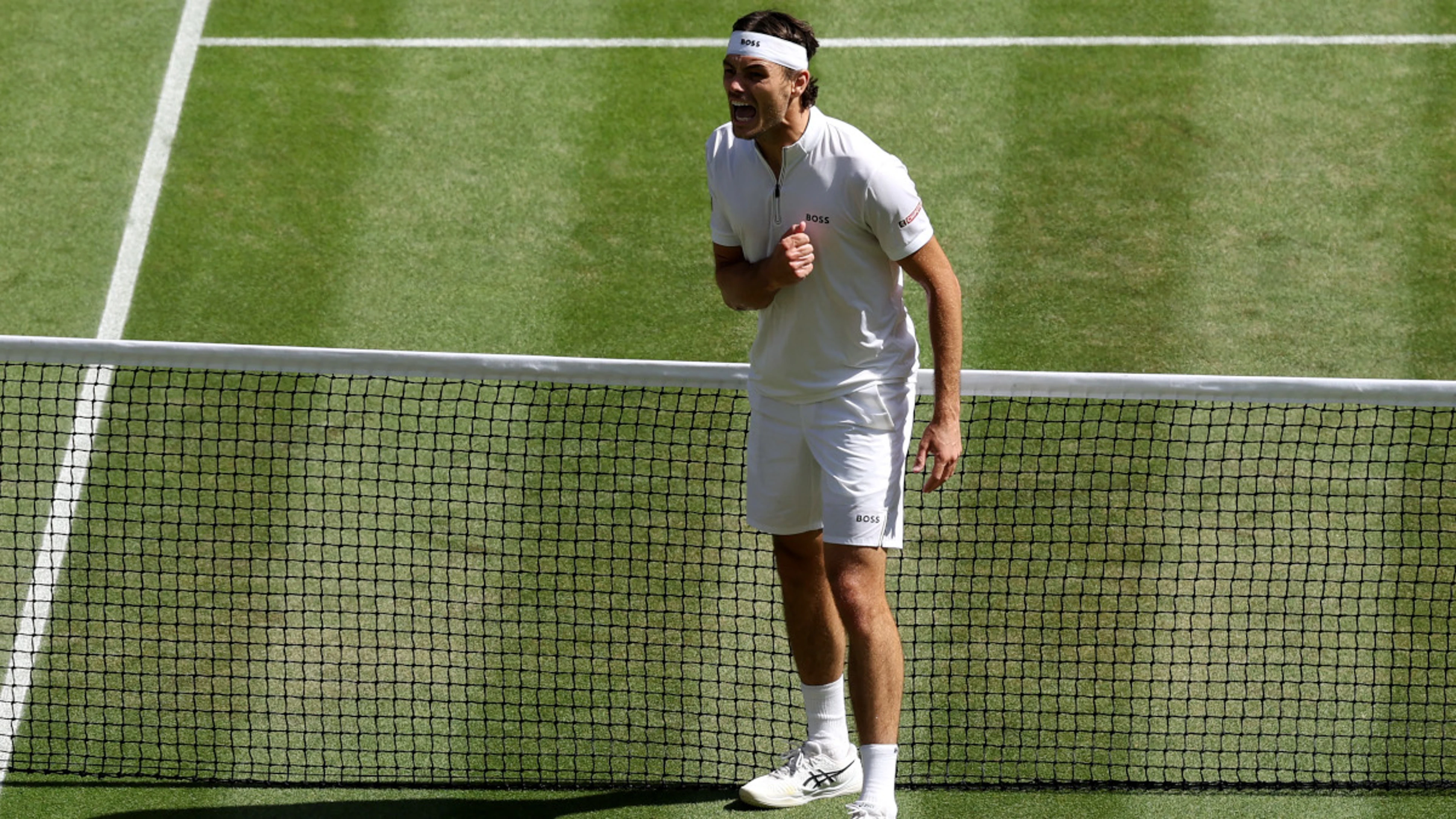 Fritz into Wimbledon semis after holding off Khachanov comeback