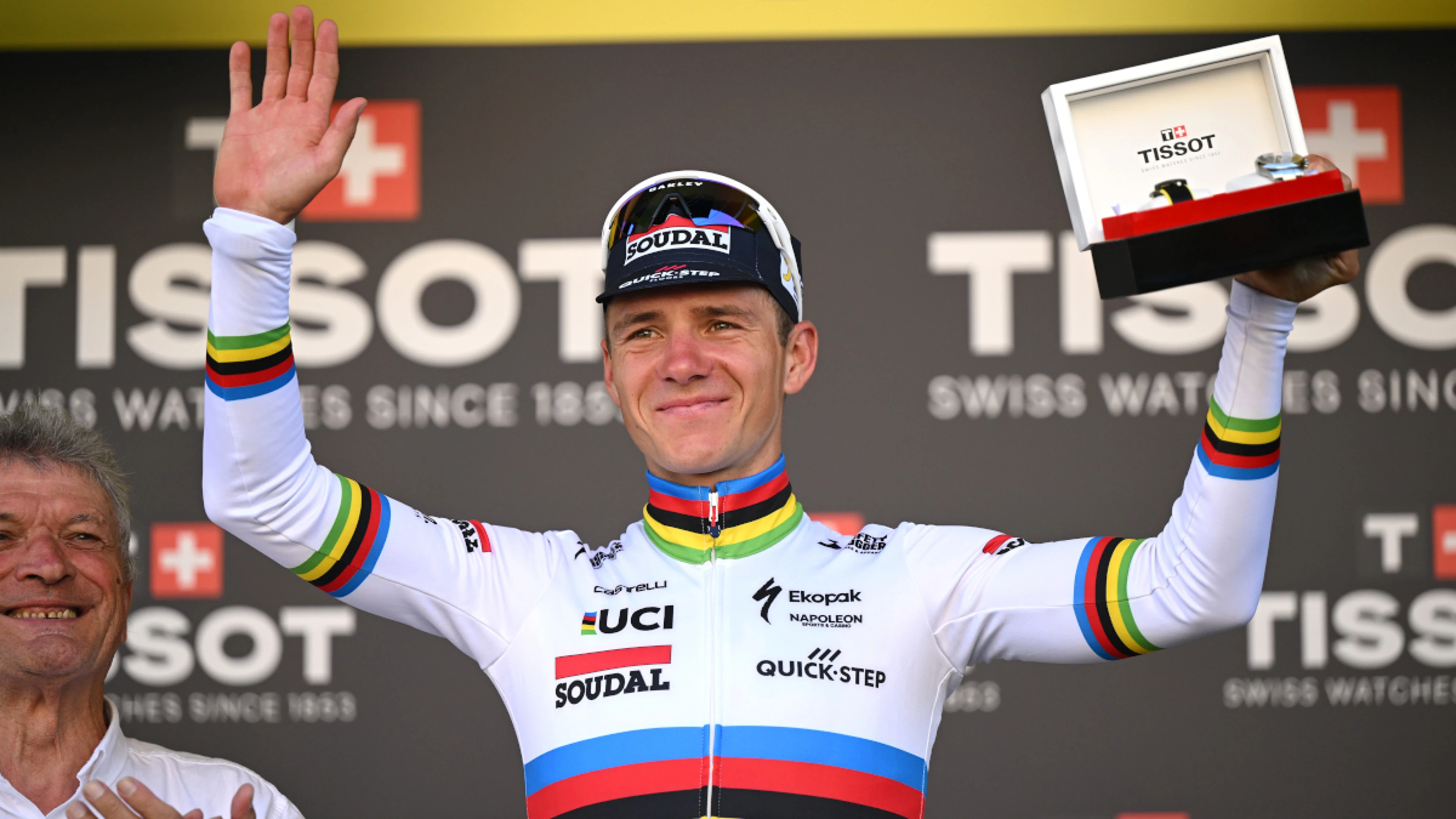 Evenepoel triumphs in Tour de France time trial as Pogacar slips into yellow