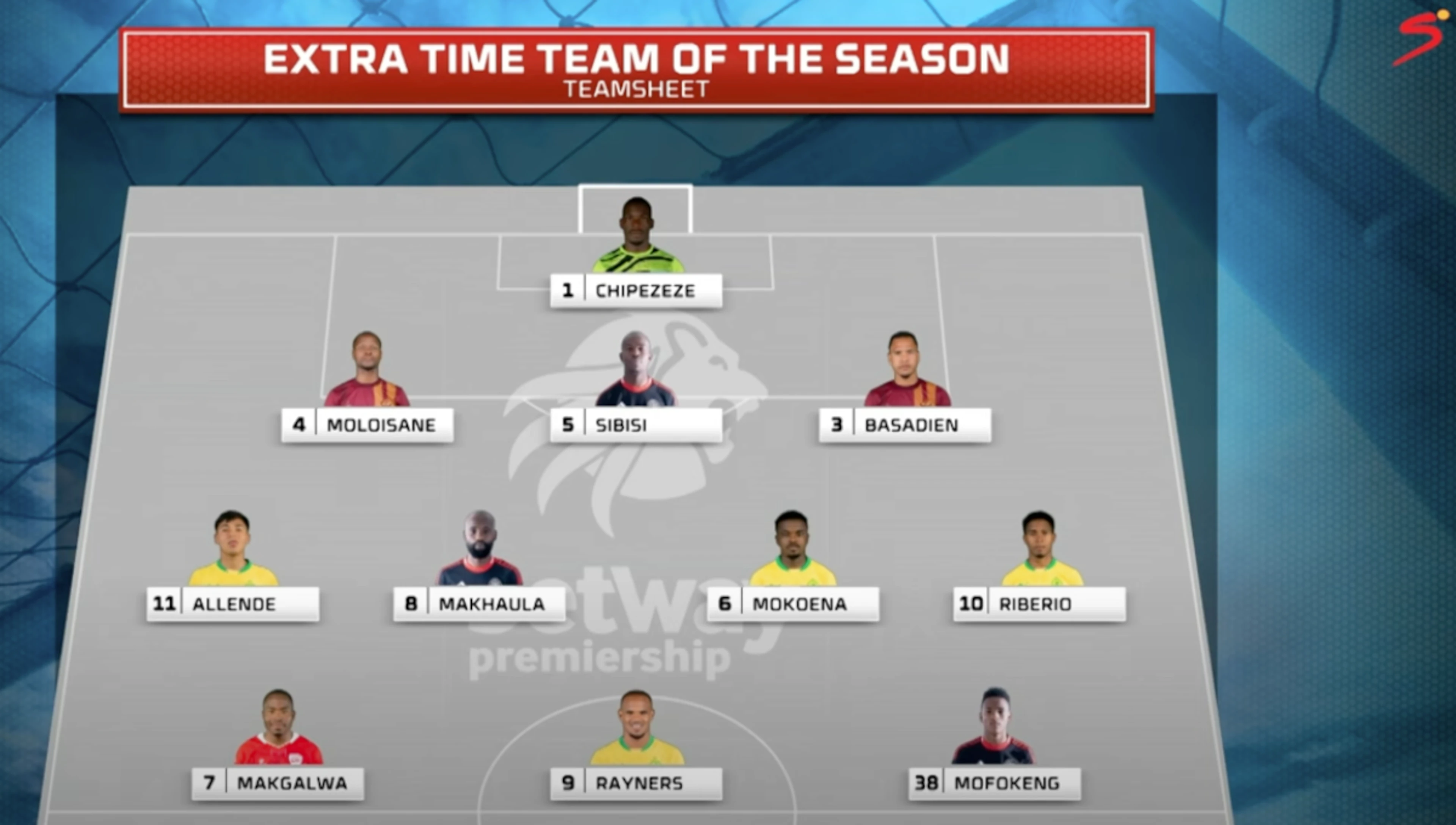 SuperSport Extra-Time’s Betway Premiership team of the season revealed