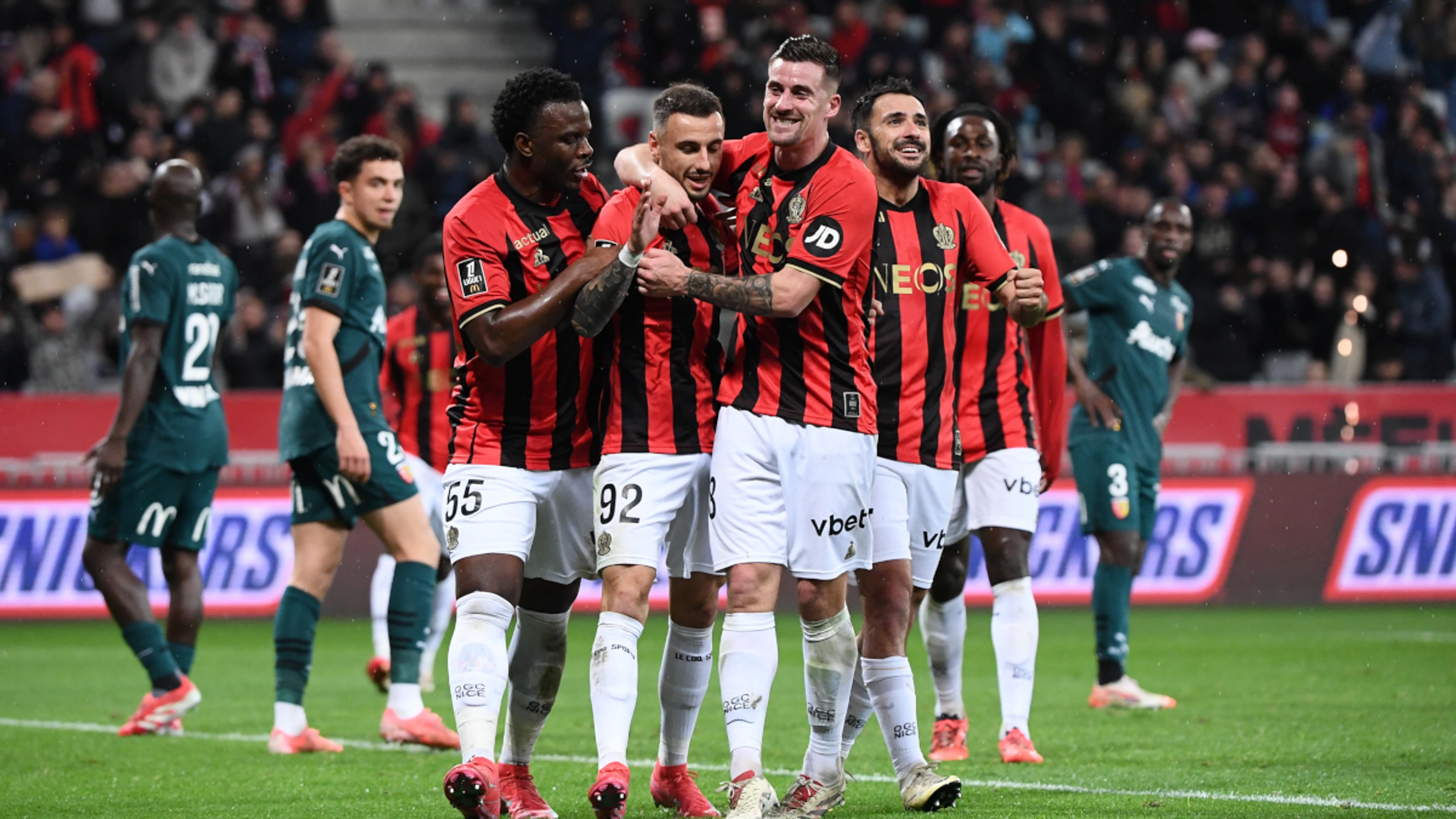 Nice go third in Ligue 1 as Lille lose to Le Havre