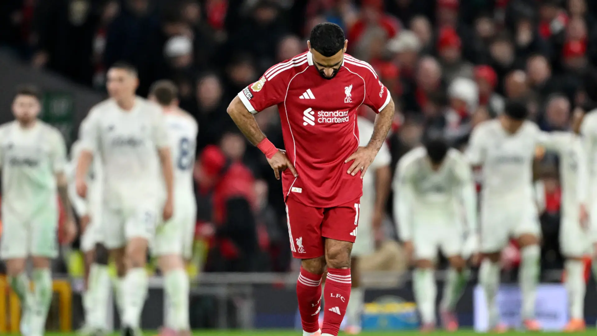 African players in Europe: Salah frustrated as Liverpool crash